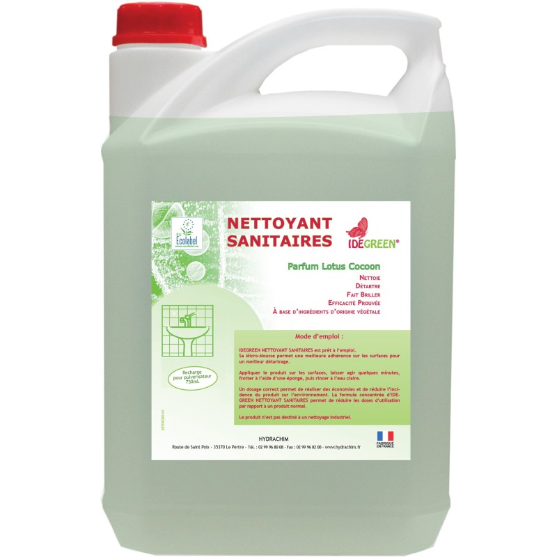 Nettoyant sanitaire 5l ecolabel 1801 idegreen