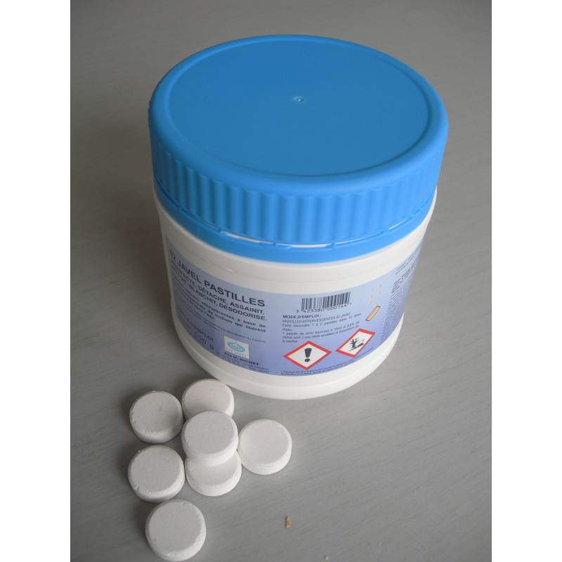 PASTILLES CHLORE X150 500GR 02 JAVEL