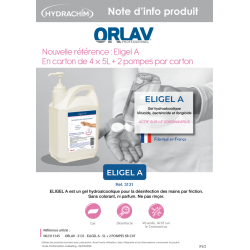 GEL HYDROALCOOLIQUE 1L ELIGEL A