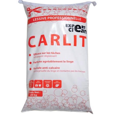 Lessive poudre carlit s expert clean 20kg