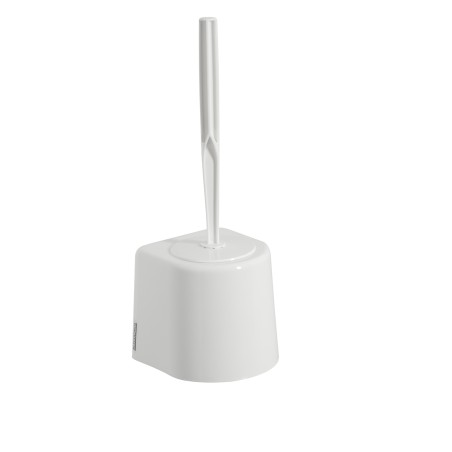 Porte balayette wc mural ou a poser cliny blanc