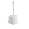 Porte balayette wc mural ou a poser cliny blanc