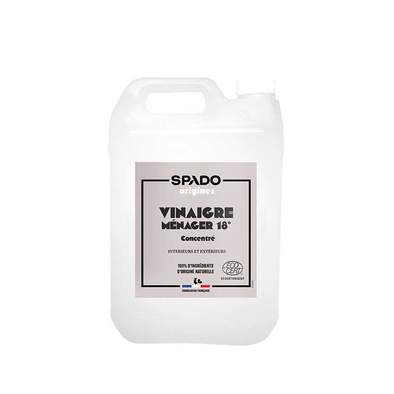 Vinaigre ultra concentre 18° ecocert spado 5l