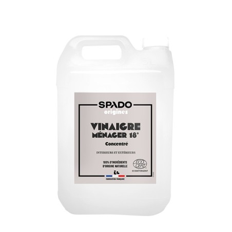 Vinaigre ultra concentre 18° ecocert spado 5l