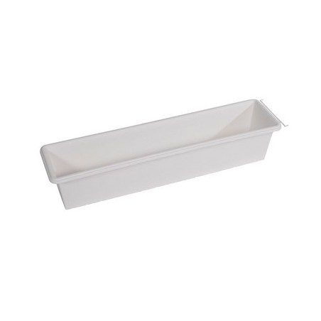 Bac de desinfection 72cm polypro blanc