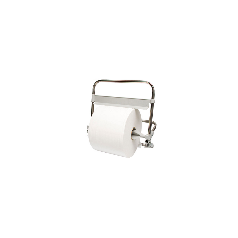 Derouleur mural blanc pour bobines industrielles