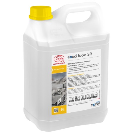 Exeol food sr desinfectant ecocert 5l