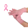 Gants nitrile rose non poudre carton de 1000