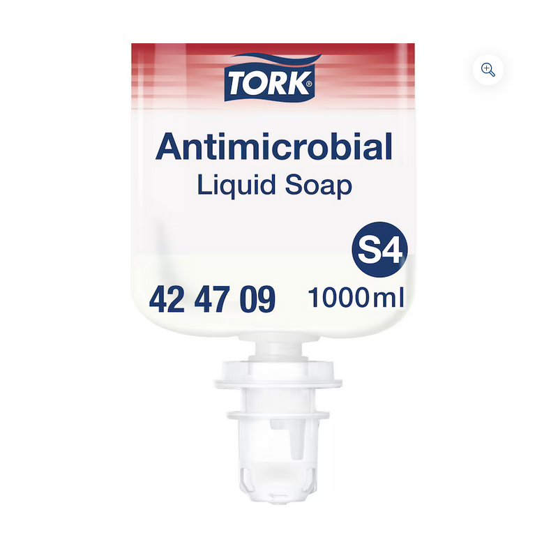 Tork savon liquide antimicrobien s4 cart. 1l