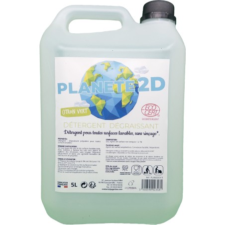 DETERGENT MULTI USAGES PLANETE 2D CITRON VERT 5L