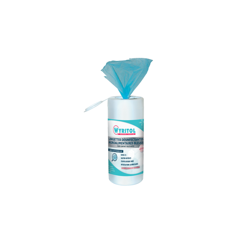 Lingettes desinfectantes bleues alim x200
