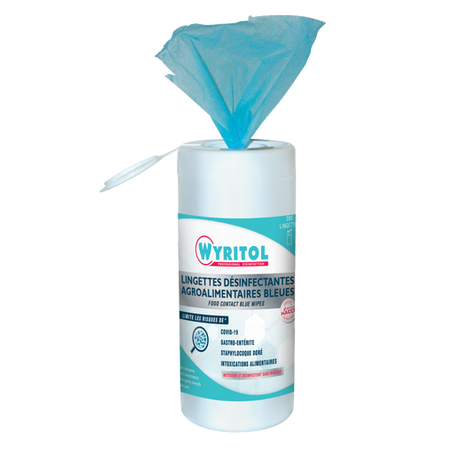 Lingettes desinfectantes bleues alim x200