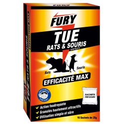Fury tue rats souris 7 x 20gr